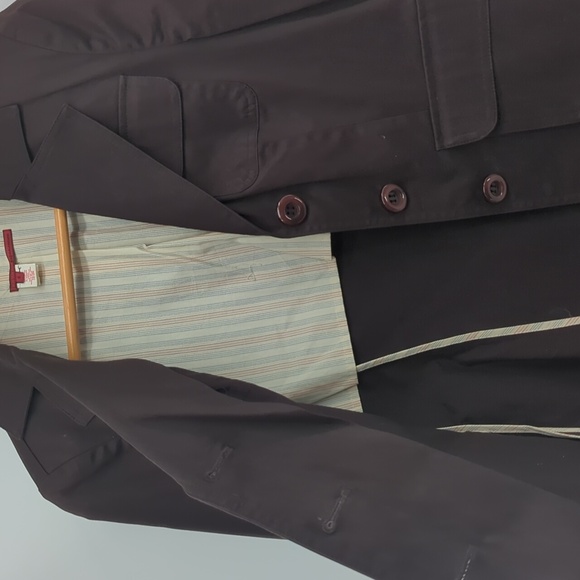 Tape Measure Anthropologie Retro Brown Blazer Jacket - Picture 3 of 12